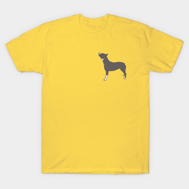 pit bull pocket tee T-Shirt by Art by Lex